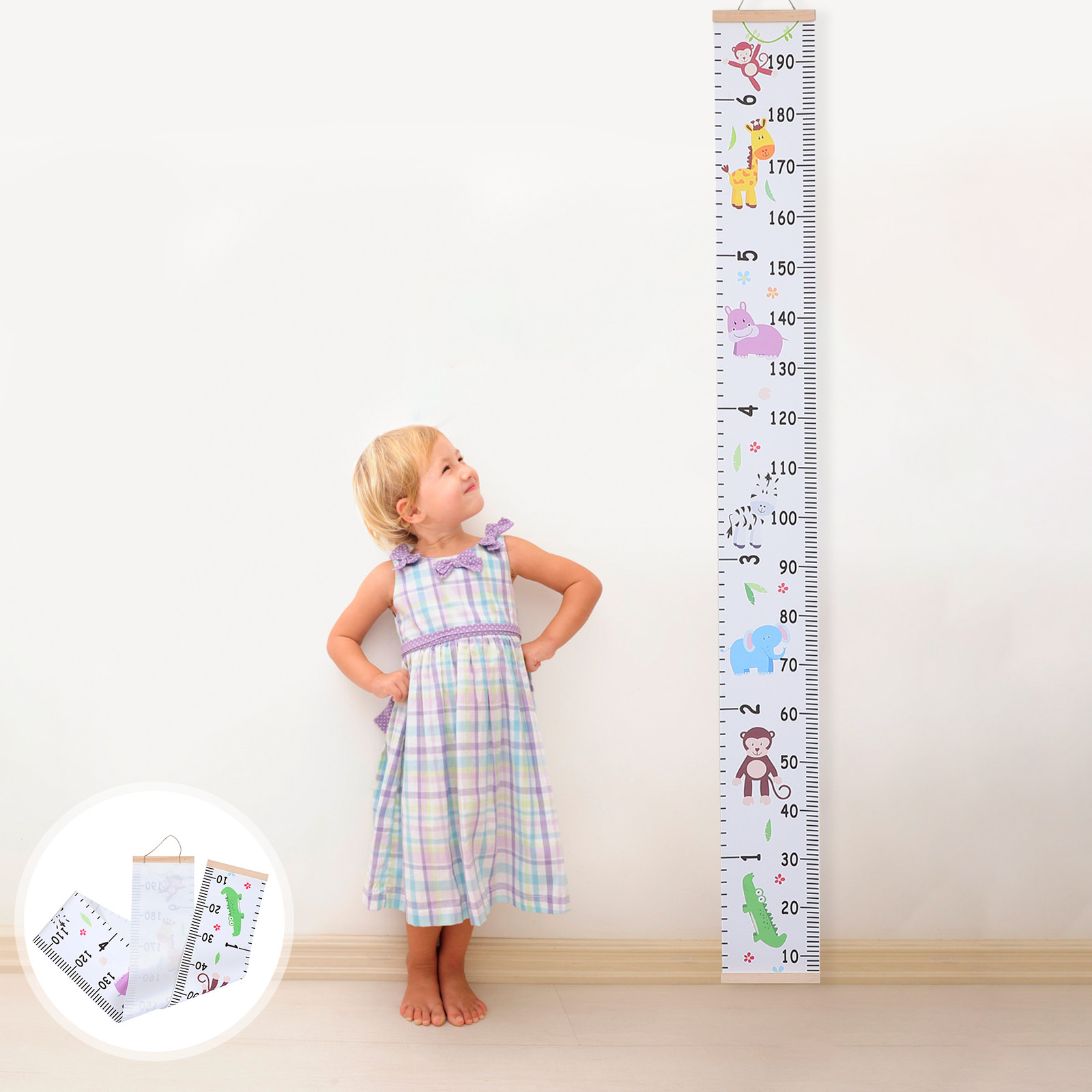 Growth Chart Ruler - Height Ruler Kids Chart Cartoon Growth