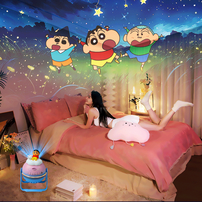 Night Light Projector Stars - Crayon Shin-Chan Star Projector Night Light,Dynamic