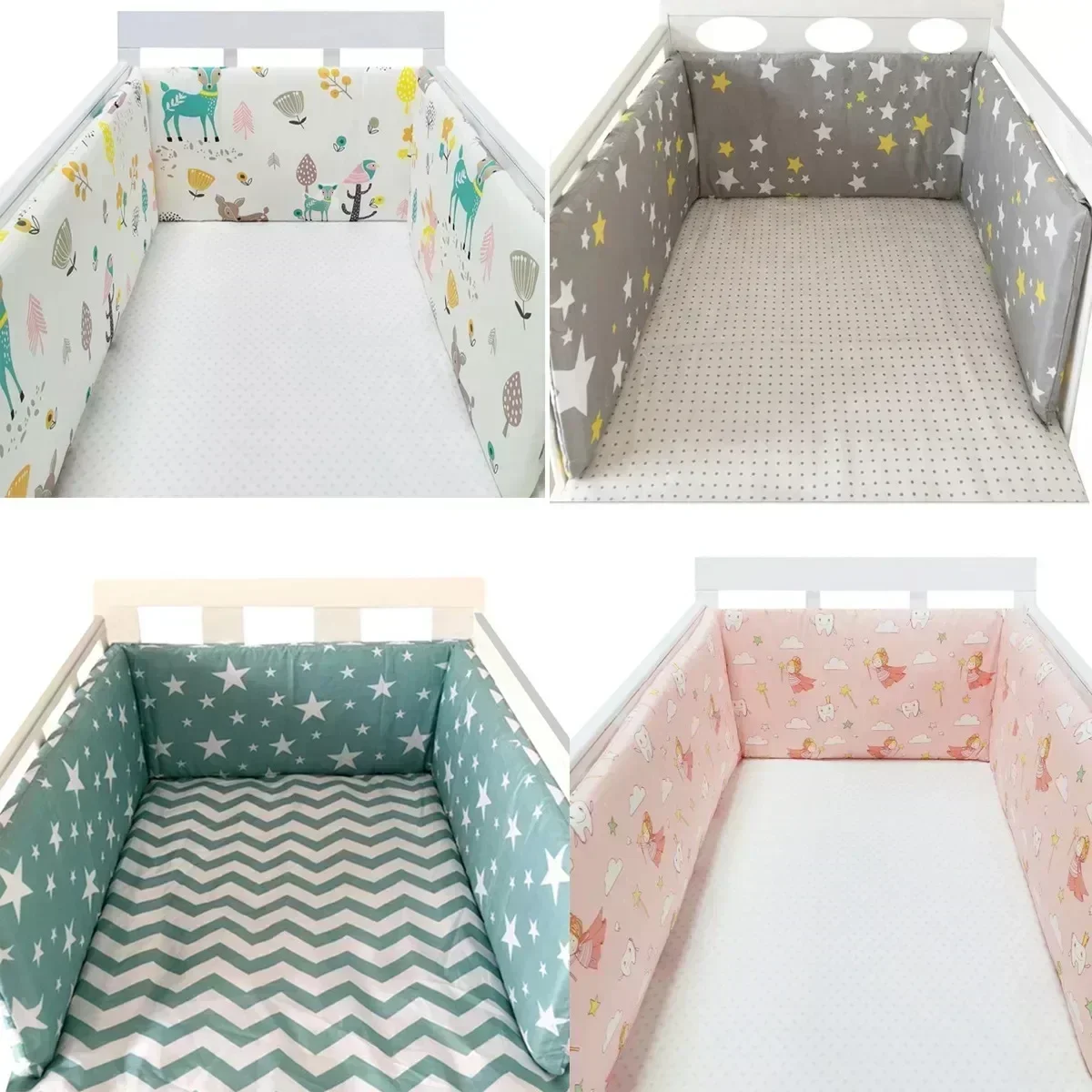 Baby Nursery Cushion - Baby Bed Bumpers Infant Cotton Anti-fall