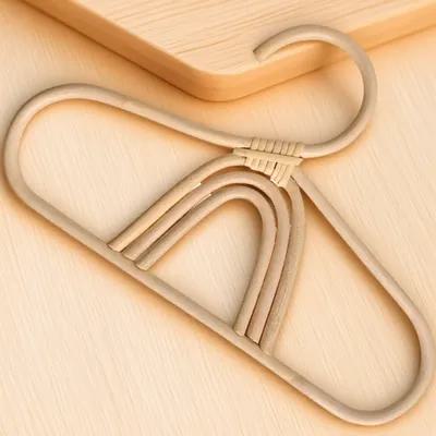 Baby Nursery Hangers - Natural Rattan Baby Hanger Compact Design