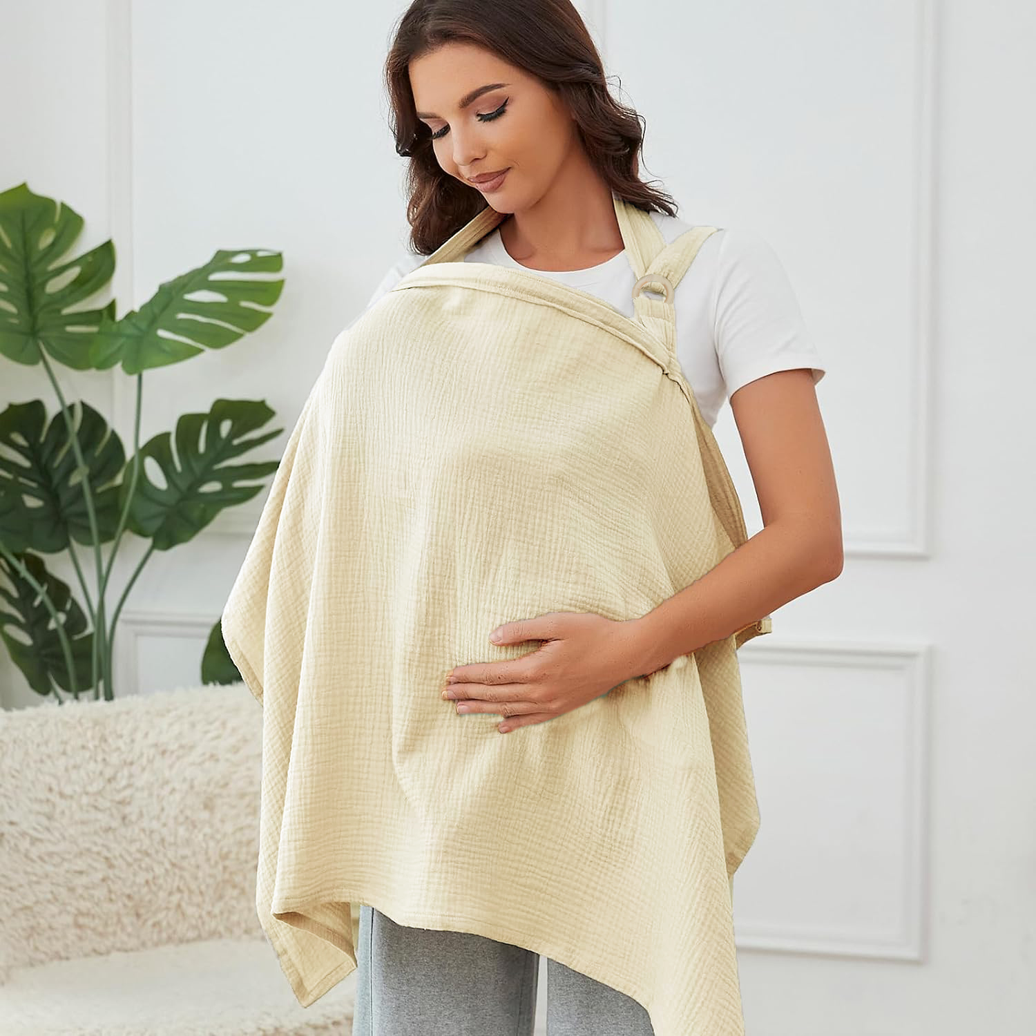 Nursing Cover Breastfeeding - Muslin Nursing Cover for Baby Breastfeeding