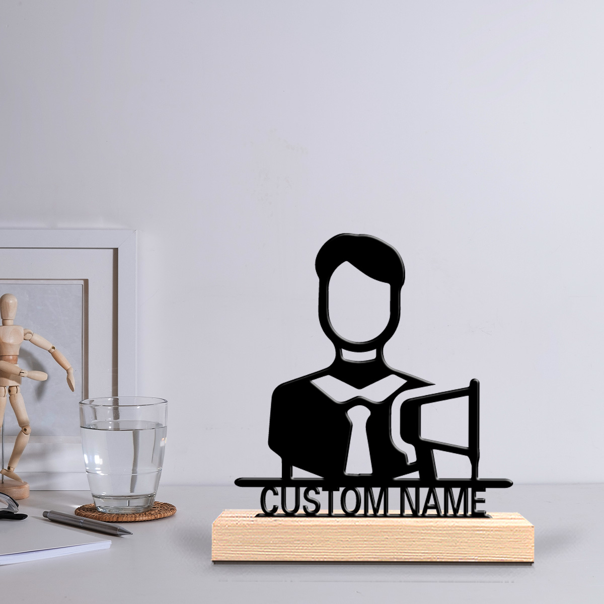 Baby Nursery Usa - 1pc Fun Personalized Custom Metal Statues