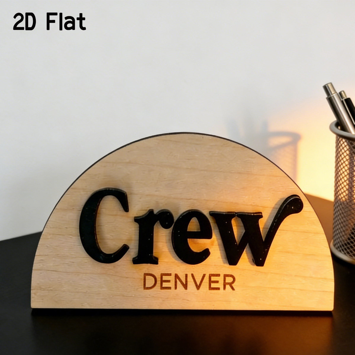 Baby Nursery Usa - 1Pc Cutom Crescent Wooden Acrylic Name