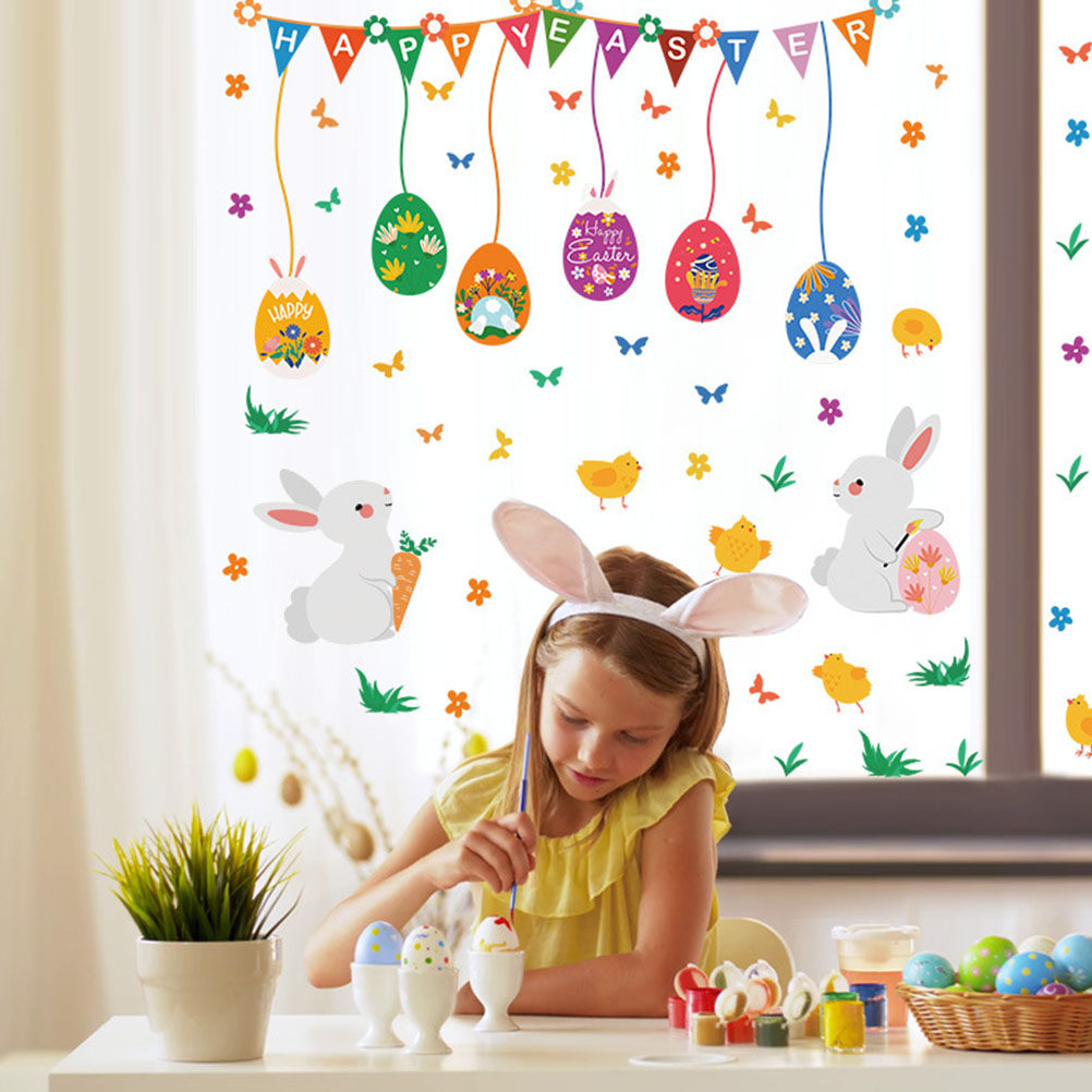 Baby Nursery Colors - Easter Wall Sticker Decor Happy Stickers
