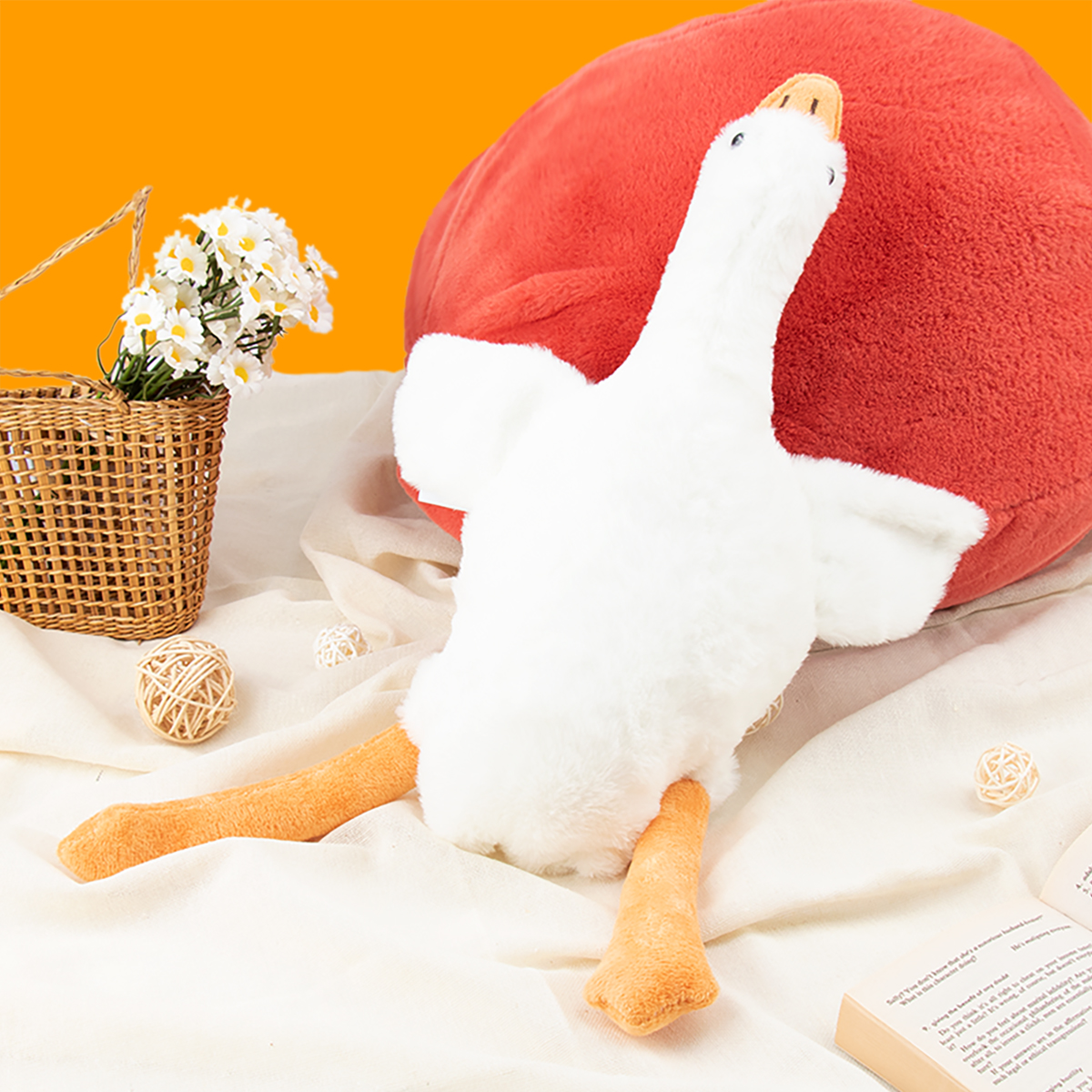 Baby Nursery Cushion - 50cm Soft Goose Plush Pillow Toy