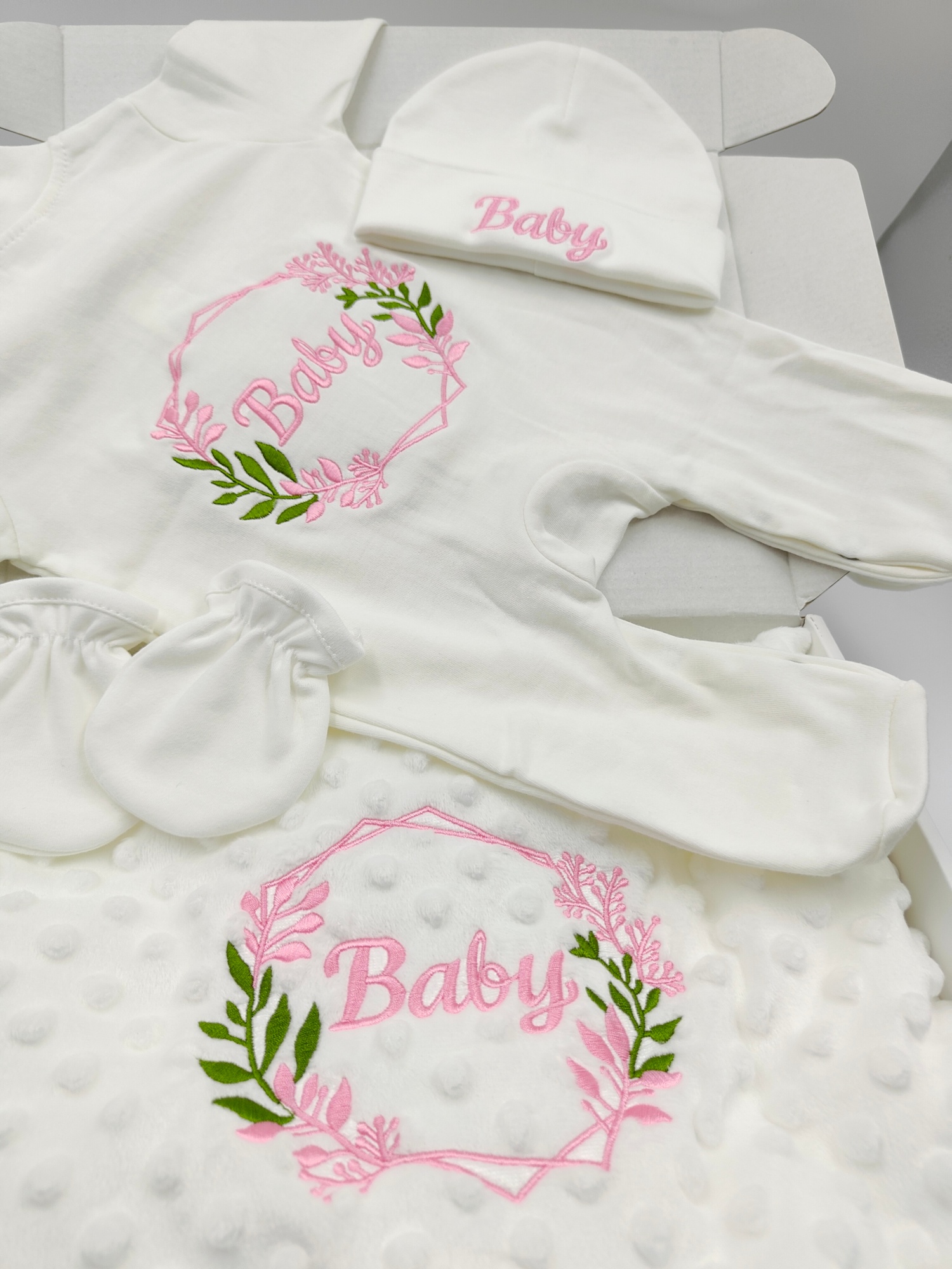 Baby Nursery Outfits - Dollbling Hospital Exit Embroidery Newborn Floral