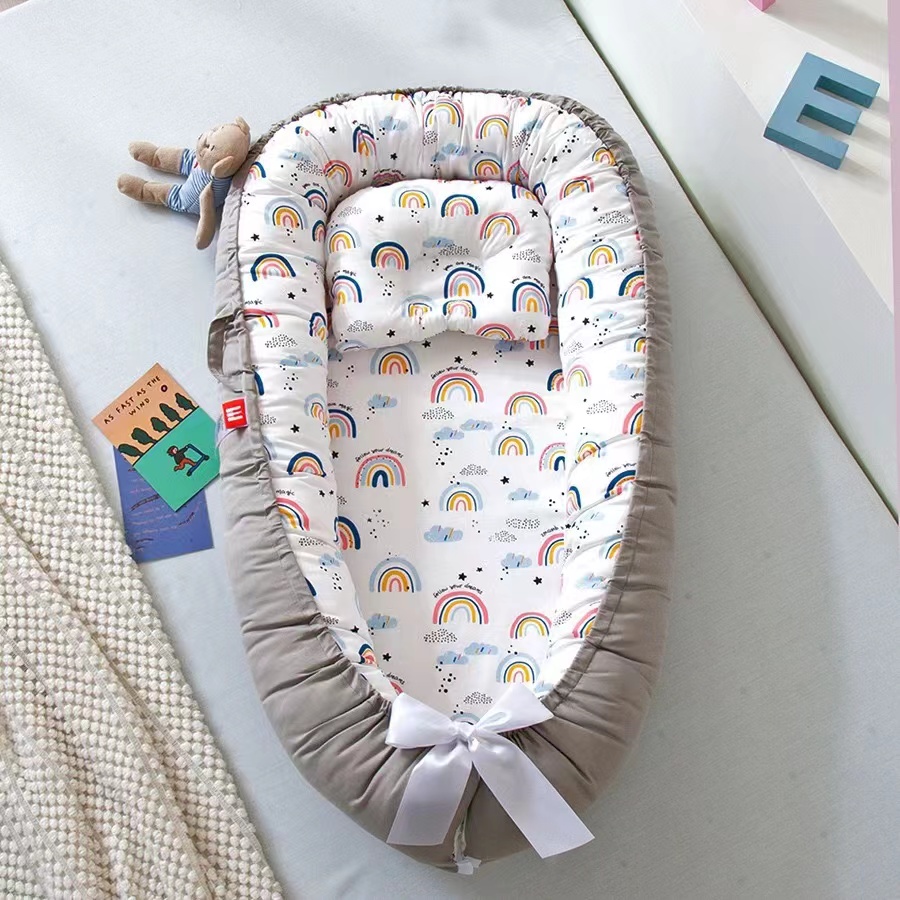 Baby Nursery Crib - Baby Nest for Co Sleeping Newborn
