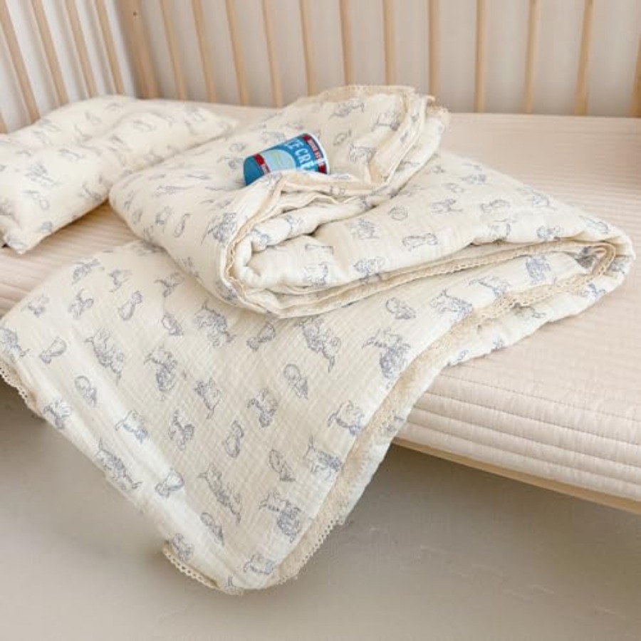 Baby Nursery Crib - Baby Crib Quilt Cotton Muslin Toddler