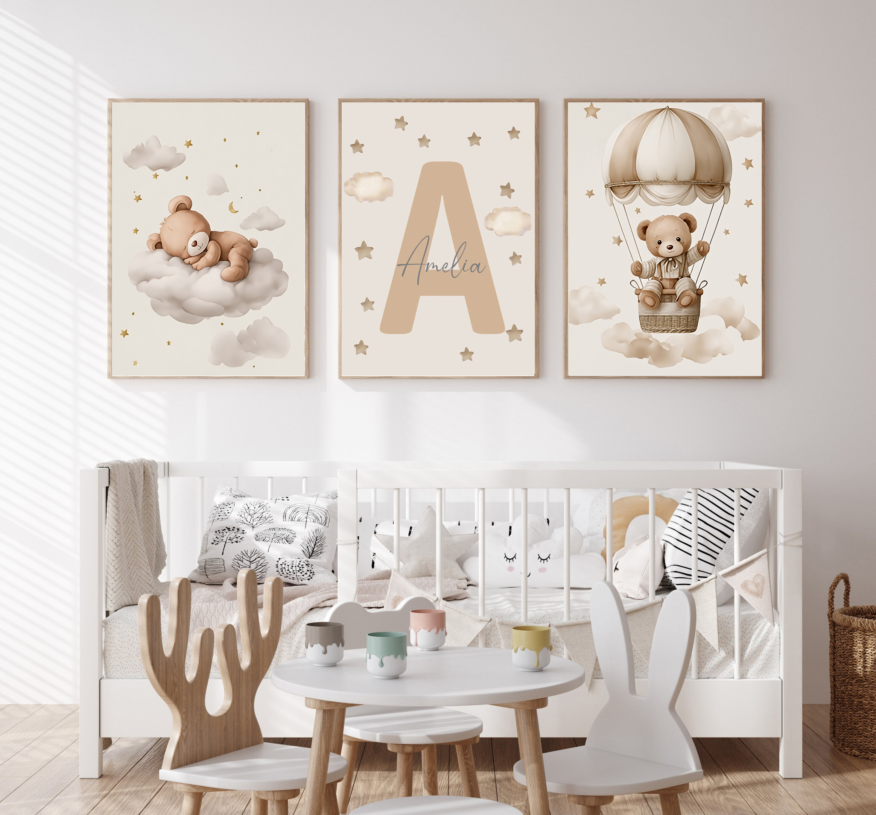 Baby Nursery Design - 3pcs/set Bohemian Teddy Bear Animal Custom