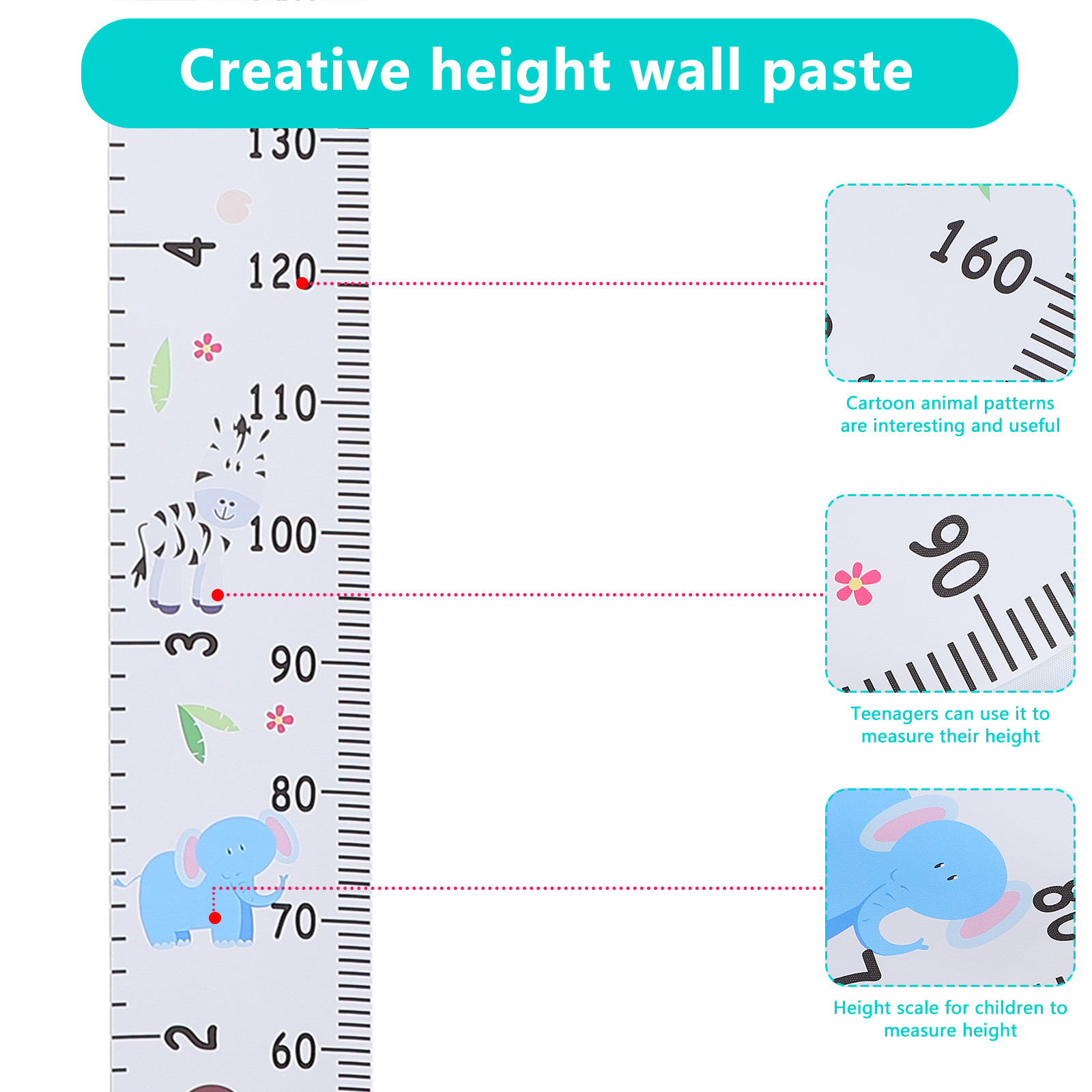 Height Ruler Kids Chart Cartoo - Growth Chart Ruler のレビューと価格
