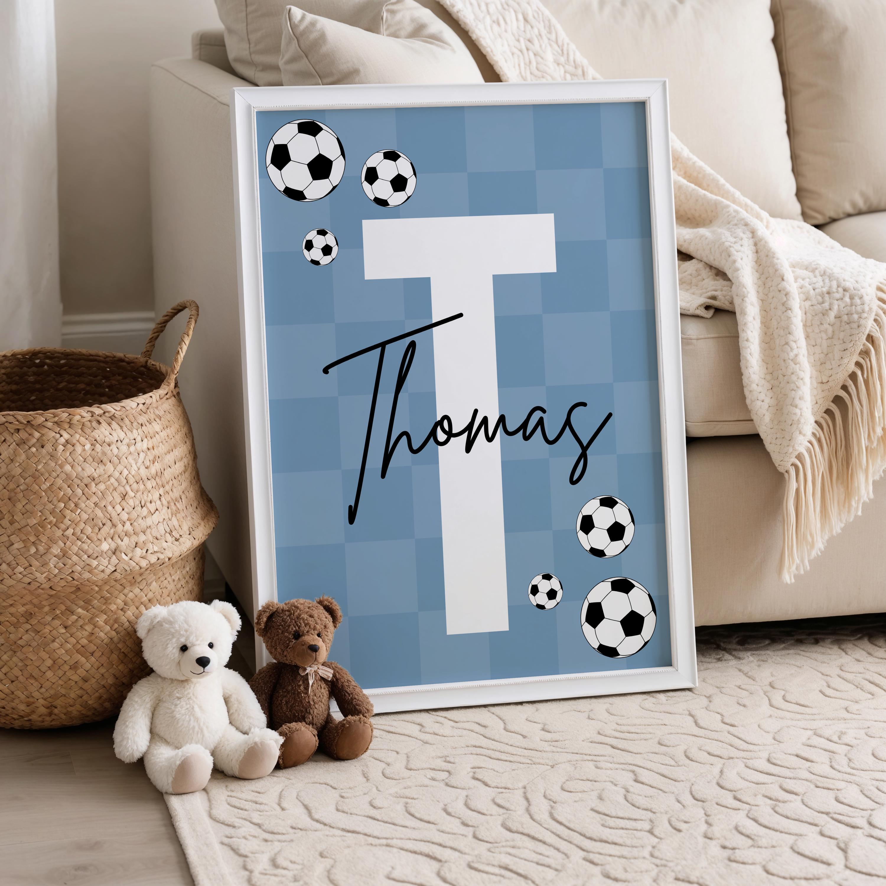 Custom Soccer Wall Art Set Aff - Baby Nursery Wall Art のレビューと価格