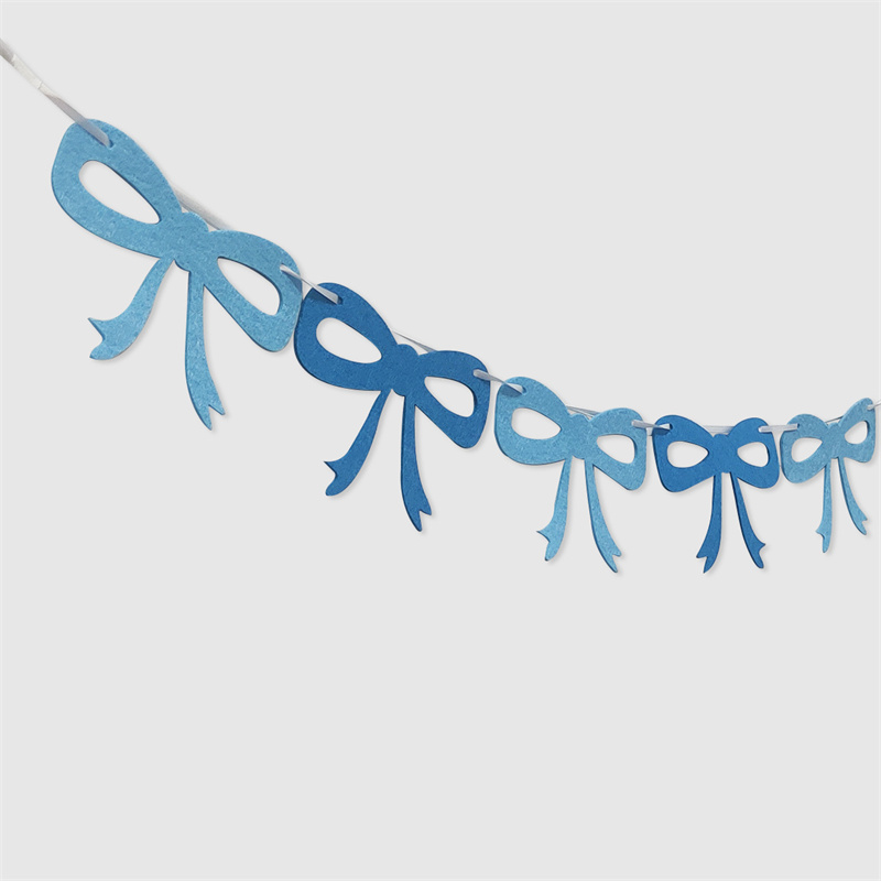 INS Nordic Felt Bowknot Garlan - Baby Nursery Garland のレビューと価格