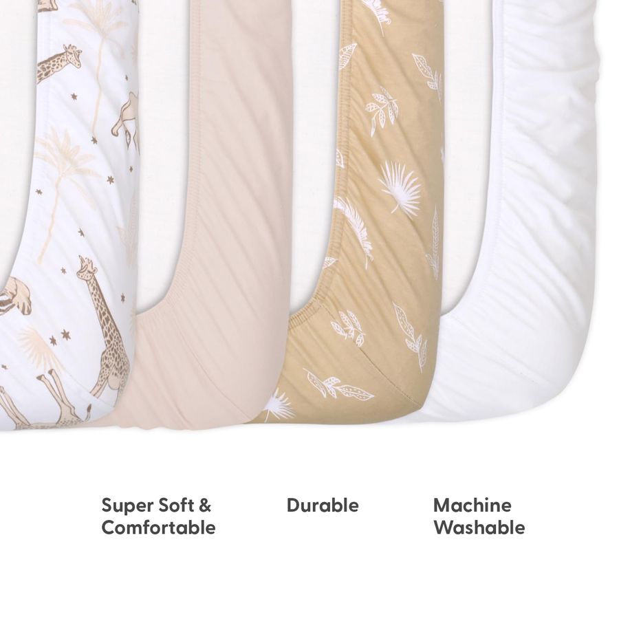 Peanutshell 4Pack Organic Fitt - Baby Nursery Crib のレビューと価格
