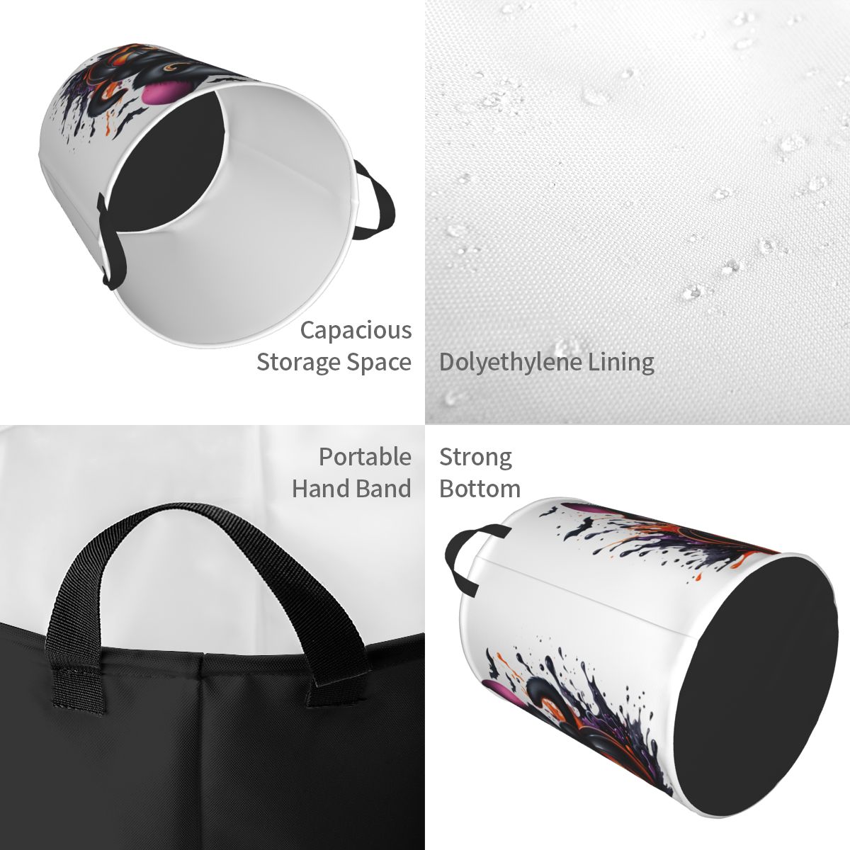 Halloween Black Cat Pumpkins L - Baby Nursery Laundry Basket のレビューと価格