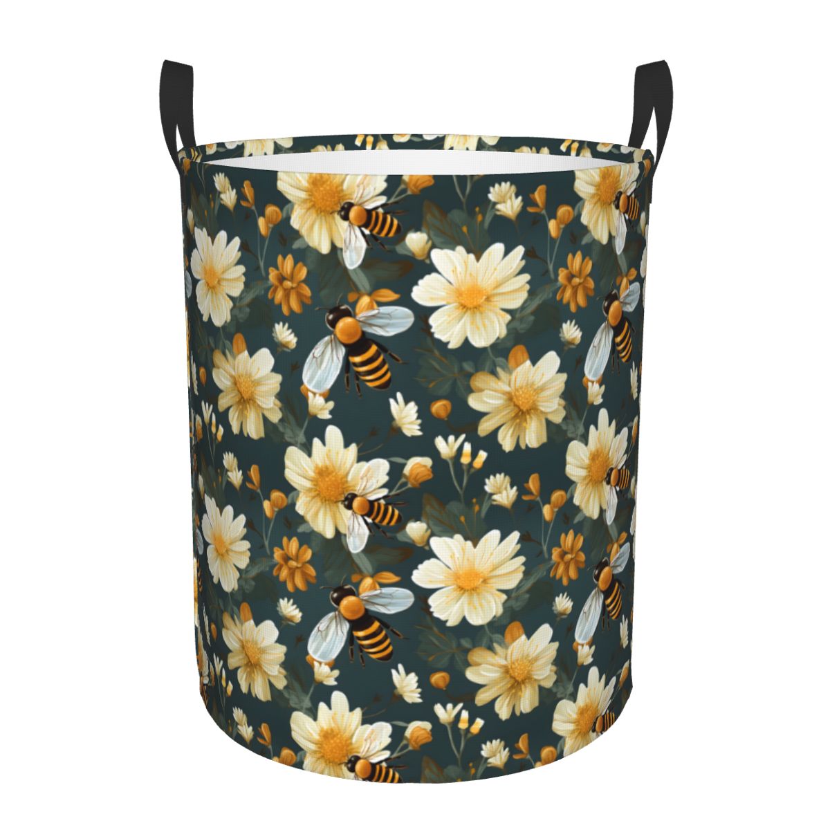 Honeycomb And Bee Pattern Laun - Baby Nursery Laundry Basket のレビューと価格