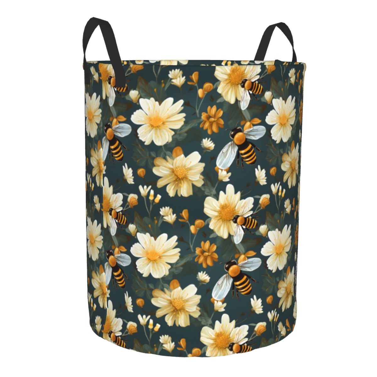 Honeycomb And Bee Pattern Laun - Baby Nursery Laundry Basket のレビューと価格
