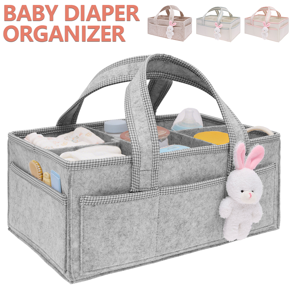 Baby Diaper Caddy Felt Baby Di - Diaper Caddy Organizer のレビューと価格