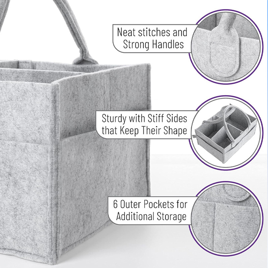 Children's Felt Diaper Storage - Diaper Caddy Organizer のレビューと価格