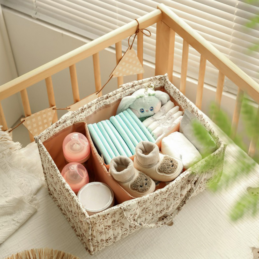 Floral Nursery Storage Basket  - Baby Nursery Essentials のレビューと価格