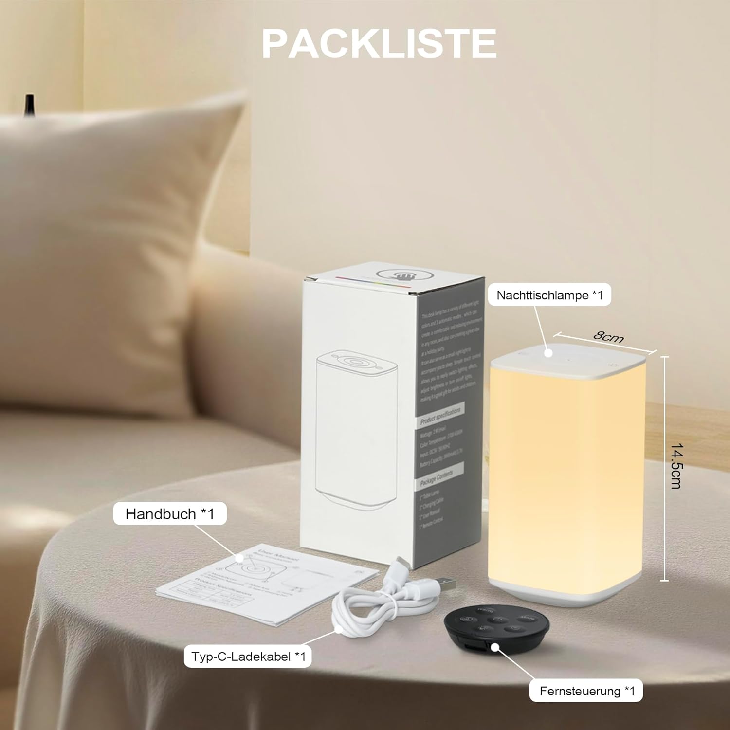 Dimmable Touch Lamp for Bedroo - Baby Nursery Colors のレビューと価格