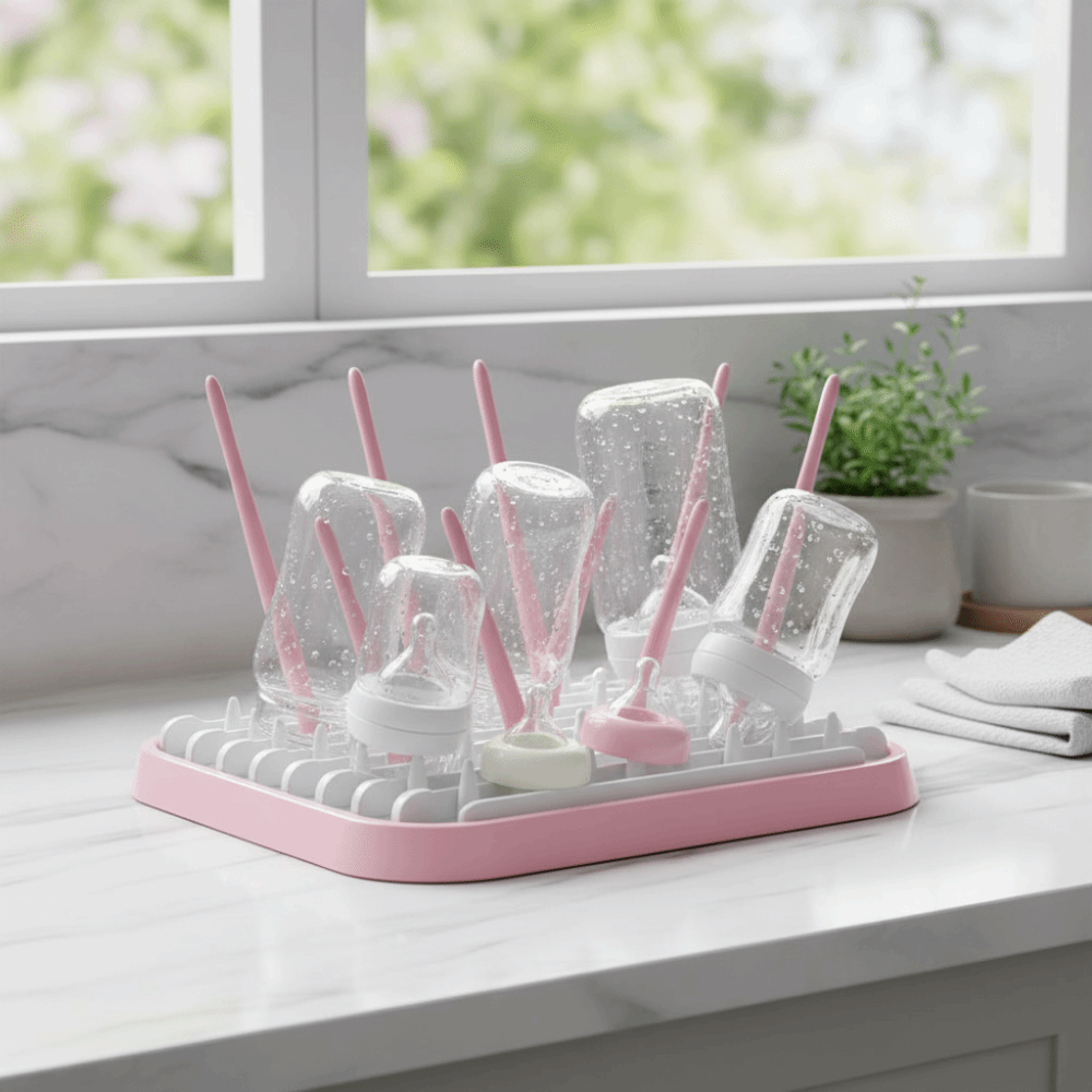 Foldable Baby Bottle Drying Ra - Baby Nursery Essentials のレビューと価格
