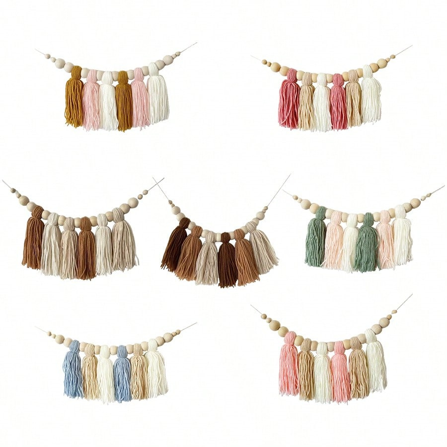 Boho Cotton Tassel Garland Wal - Baby Nursery Garland のレビューと価格