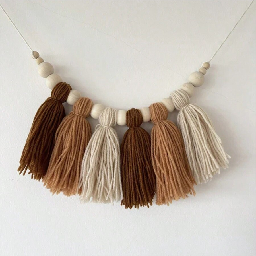 Boho Cotton Tassel Garland Wal - Baby Nursery Garland のレビューと価格