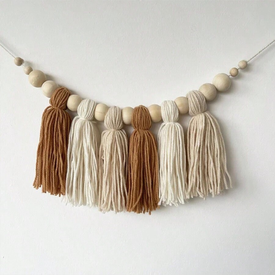 Boho Cotton Tassel Garland Wal - Baby Nursery Garland のレビューと価格