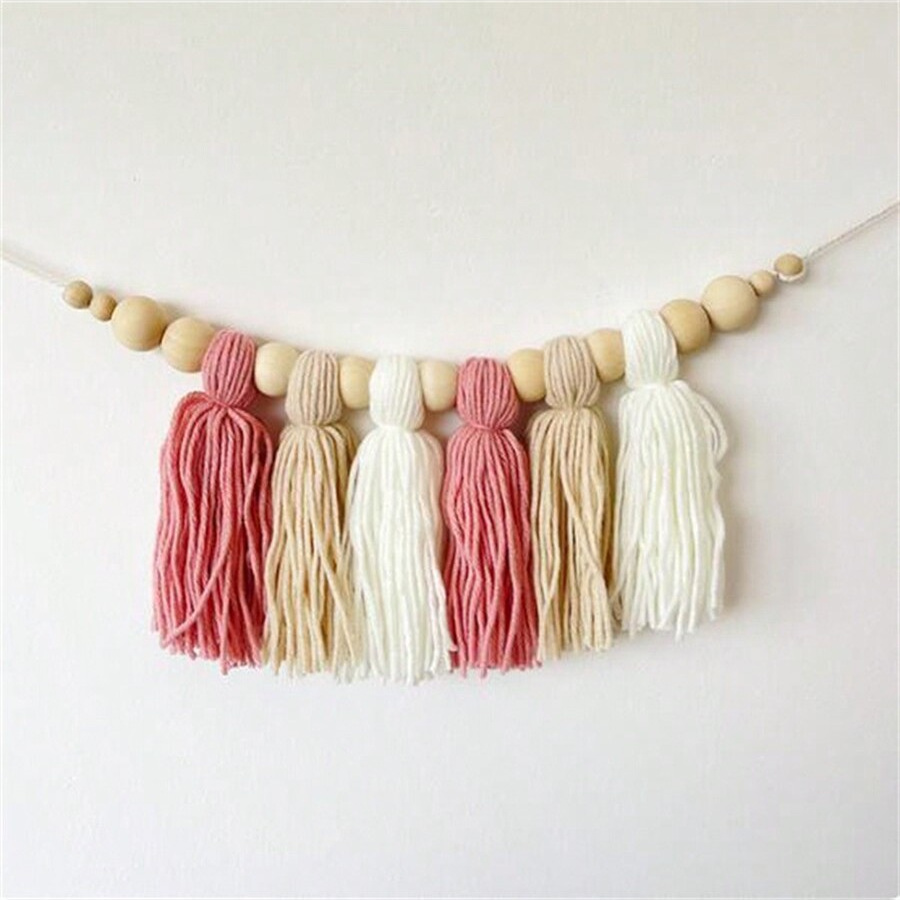 Boho Cotton Tassel Garland Wal - Baby Nursery Garland のレビューと価格