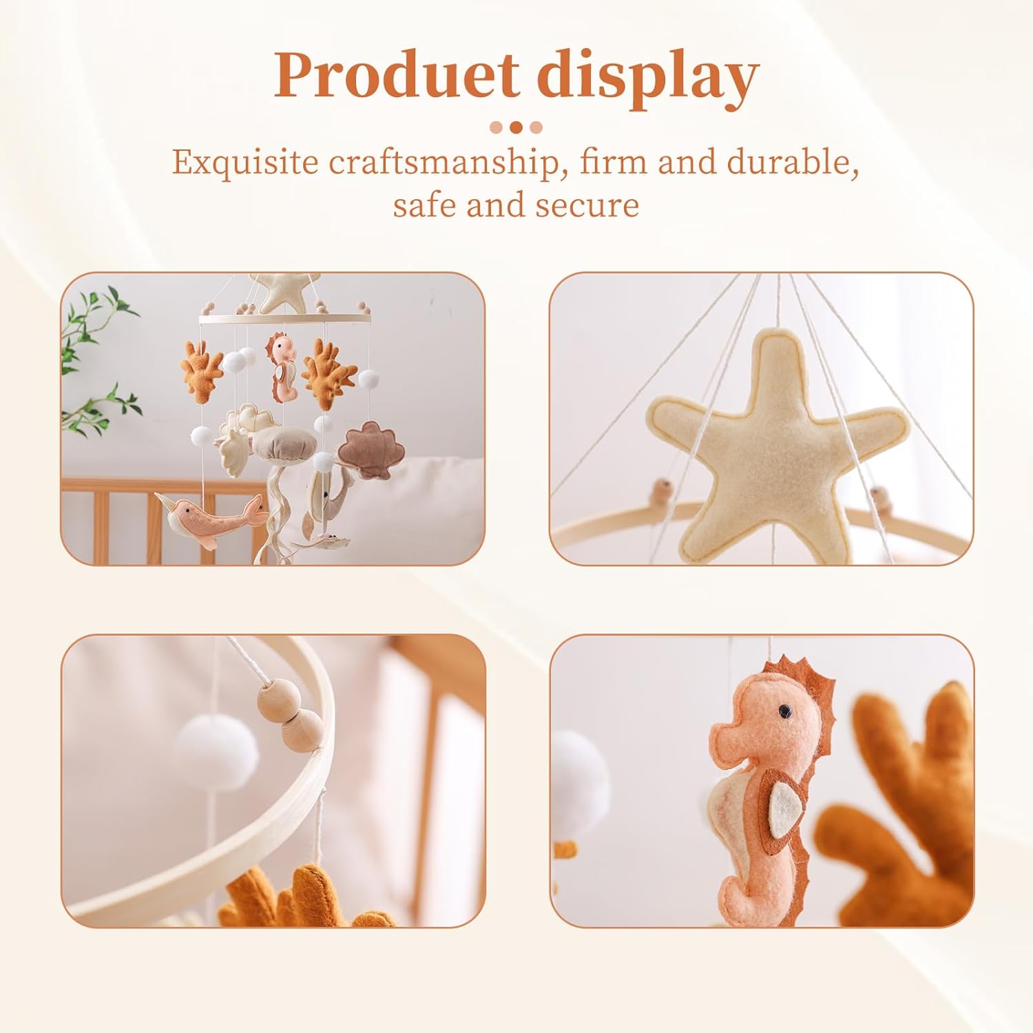 Wooden Crib Mobile Baby Bed Be - Crib Mobile Musical のレビューと価格