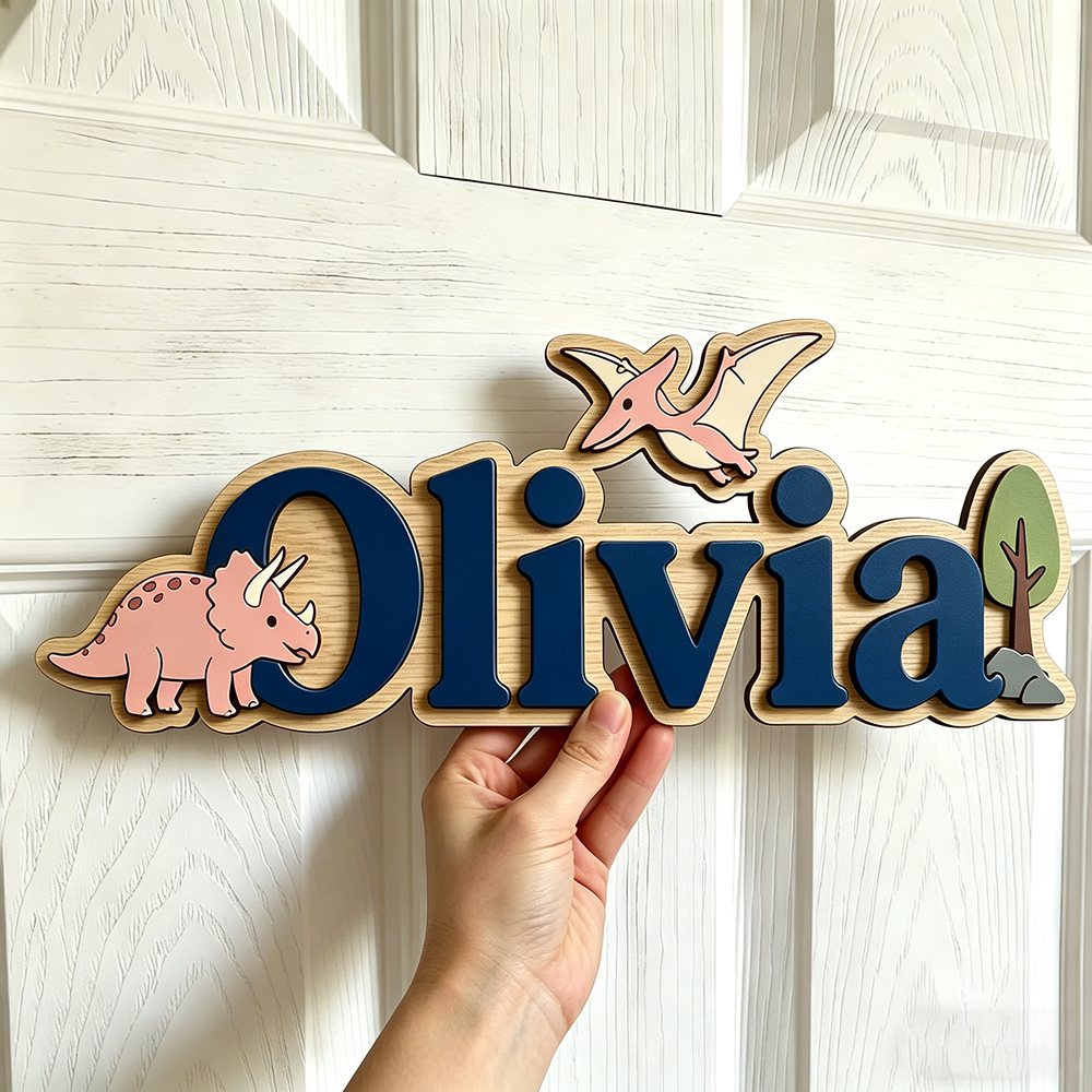 Personalized Dinosaur Name Sig - Baby Nursery Usa のレビューと価格