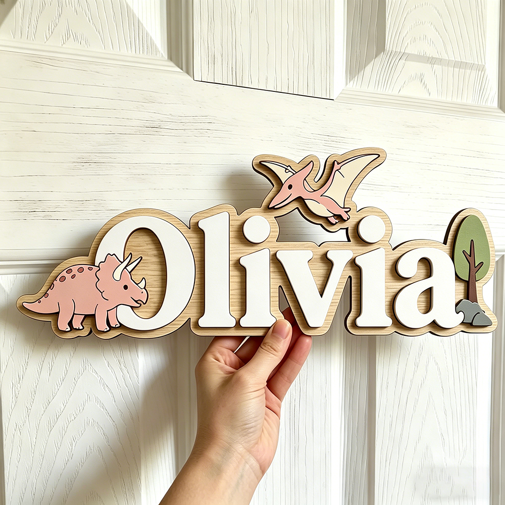 Personalized Dinosaur Name Sig - Baby Nursery Usa のレビューと価格