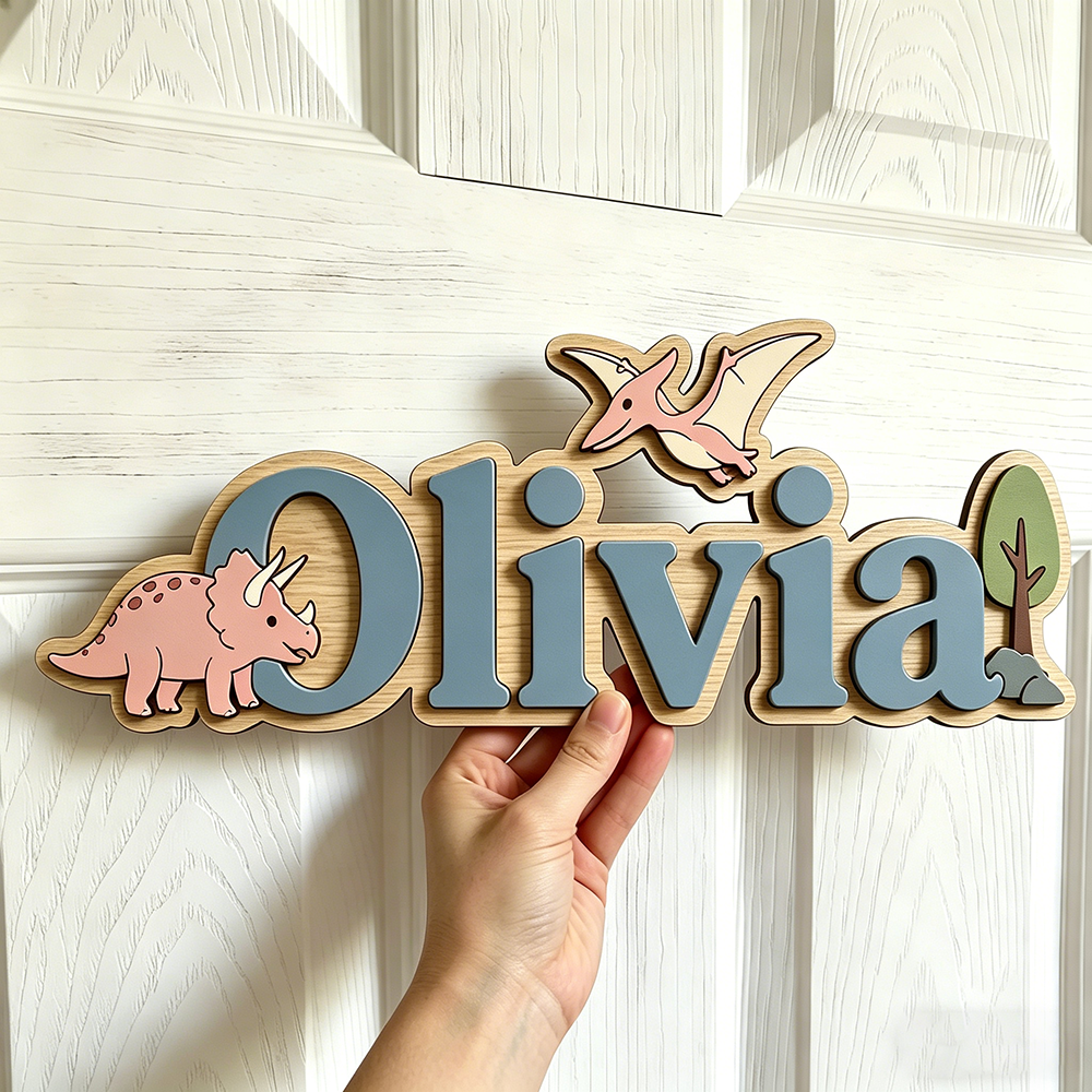 Personalized Dinosaur Name Sig - Baby Nursery Usa のレビューと価格