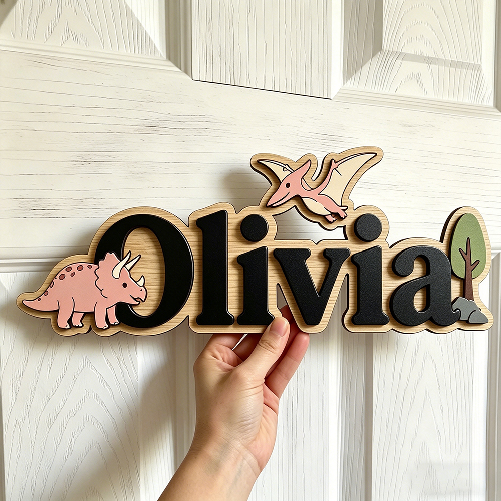 Personalized Dinosaur Name Sig - Baby Nursery Usa のレビューと価格