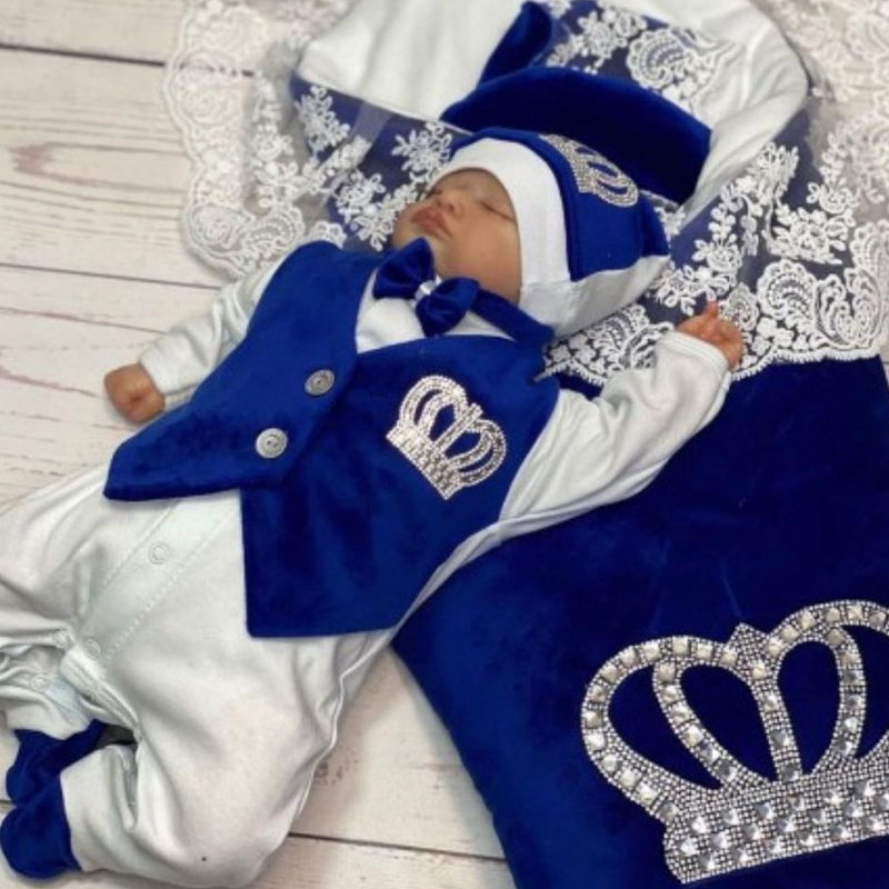 Dollbling Royal Blue Velvet Ba - Baby Nursery Outfits のレビューと価格