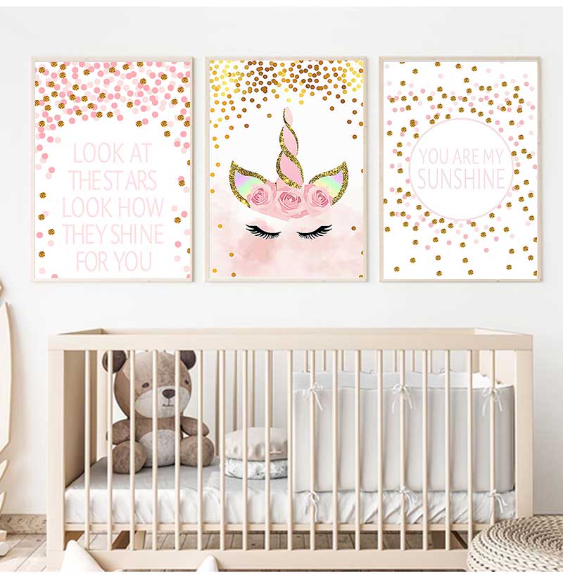 Decorative Picture Baby Girl B - Baby Nursery Quotes Wall Art のレビューと価格