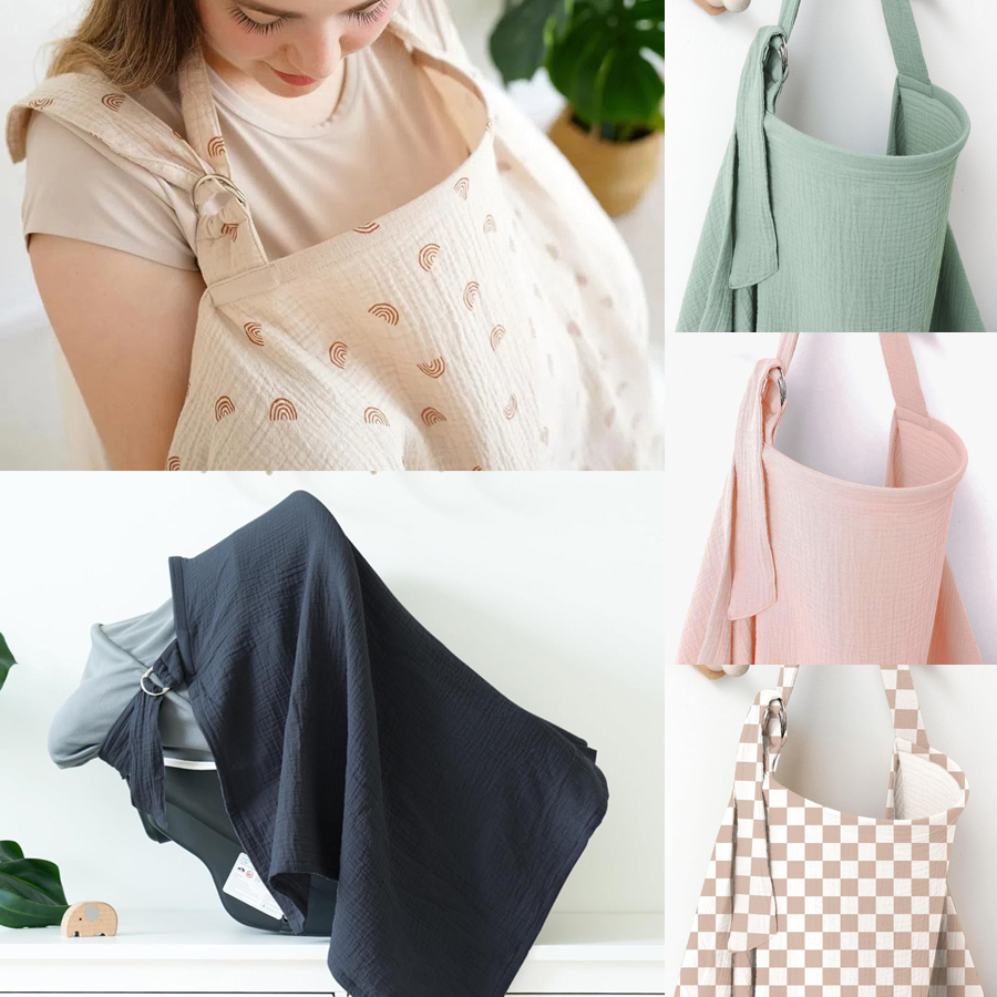 Muslin Breastfeeding Cover Por - Nursing Cover Breastfeeding のレビューと価格