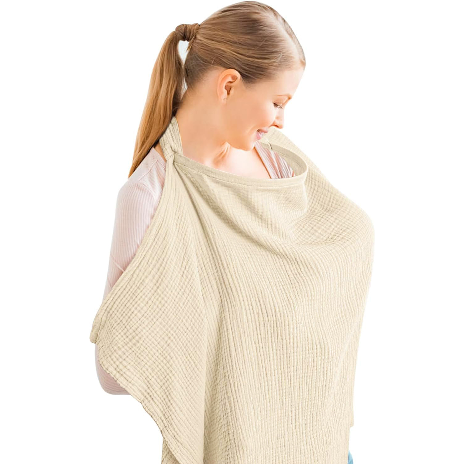 Muslin Nursing Cover for Baby  - Nursing Cover Breastfeeding のレビューと価格