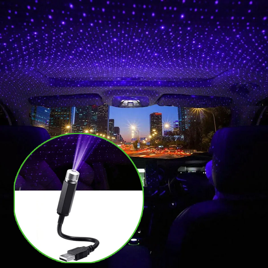 QXNY 1pcs Mini LED Car Roof St - Night Light Projector Stars のレビューと価格