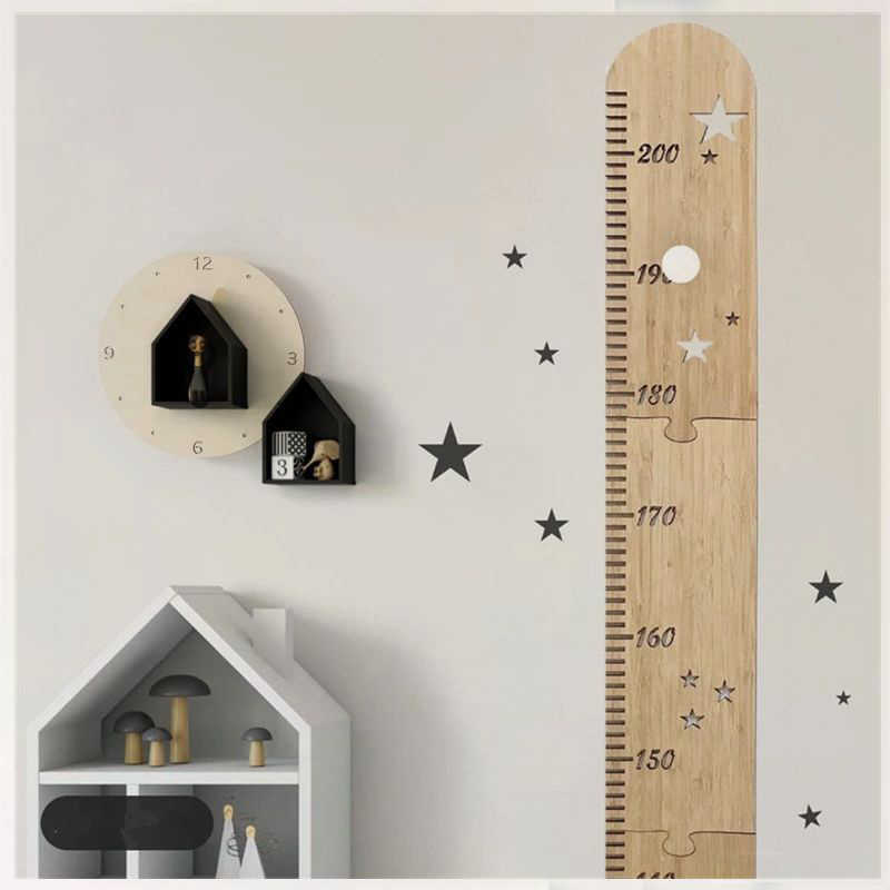 5 Sheets Nordic Wooden Kids He - Growth Chart Ruler のレビューと価格