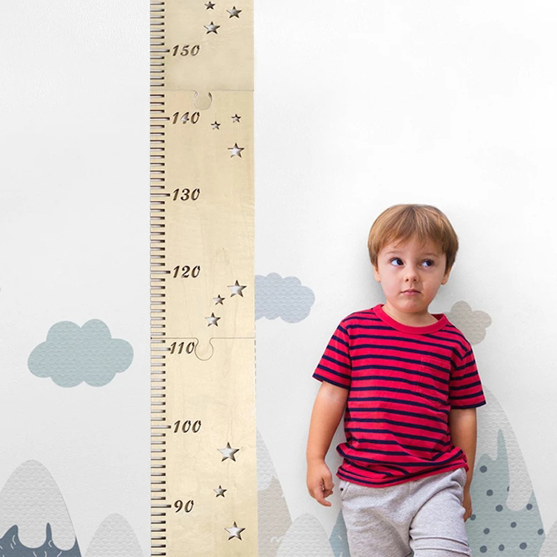 5 Sheets Nordic Wooden Kids He - Growth Chart Ruler のレビューと価格