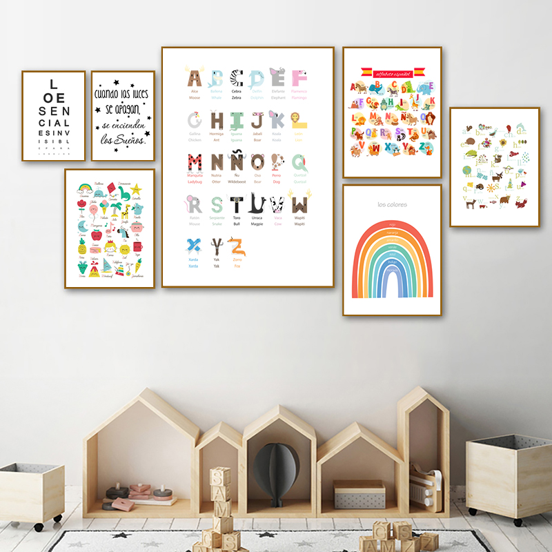 Spanish Kids Bedroom Art Decor - Baby Nursery Quotes Wall Art のレビューと価格