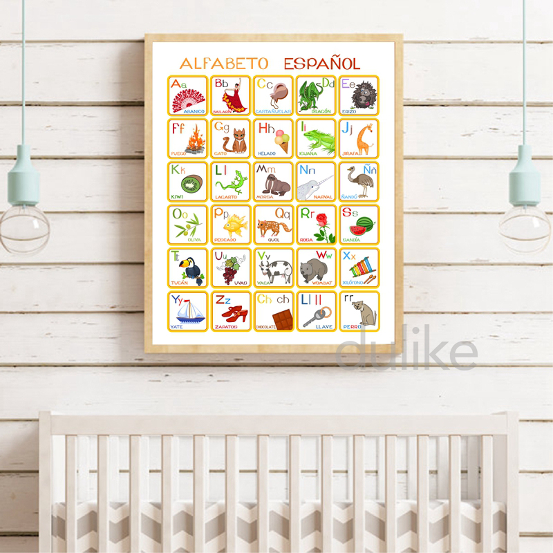 Spanish Kids Bedroom Art Decor - Baby Nursery Quotes Wall Art のレビューと価格