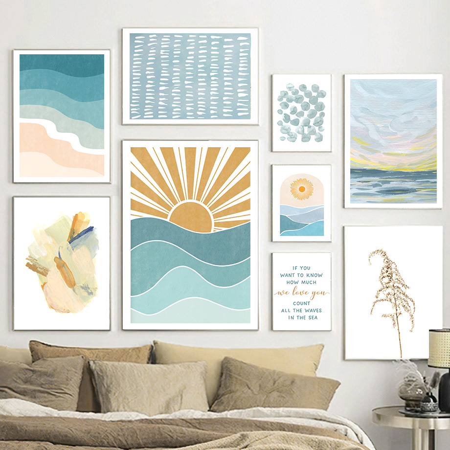 Sunrise Sunset Beach Ocean Quo - Baby Nursery Quotes Wall Art のレビューと価格