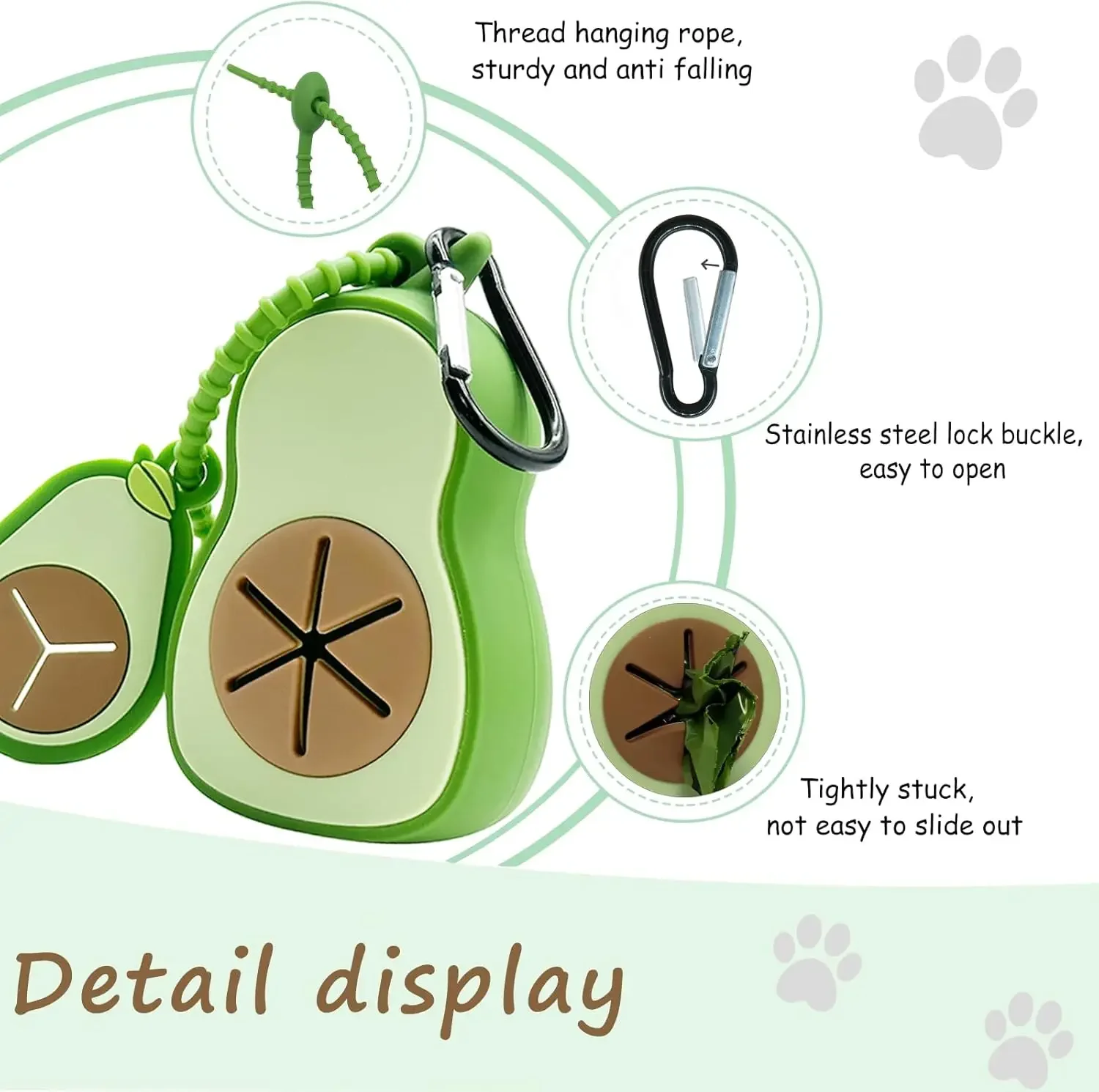 1* Avocado Dog Poop Bag Dispen - Diaper Caddy Organizer のレビューと価格