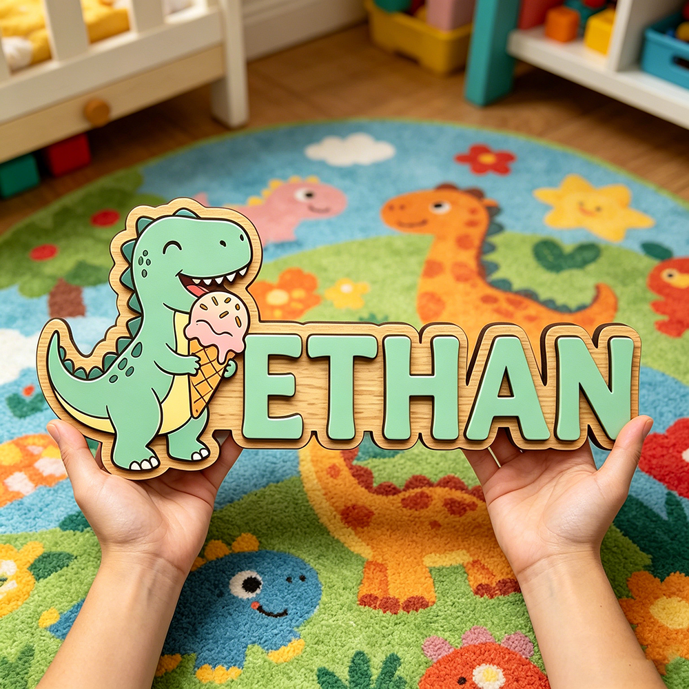 Whimsical Ice Cream Dinosaur C - Baby Nursery Usa のレビューと価格