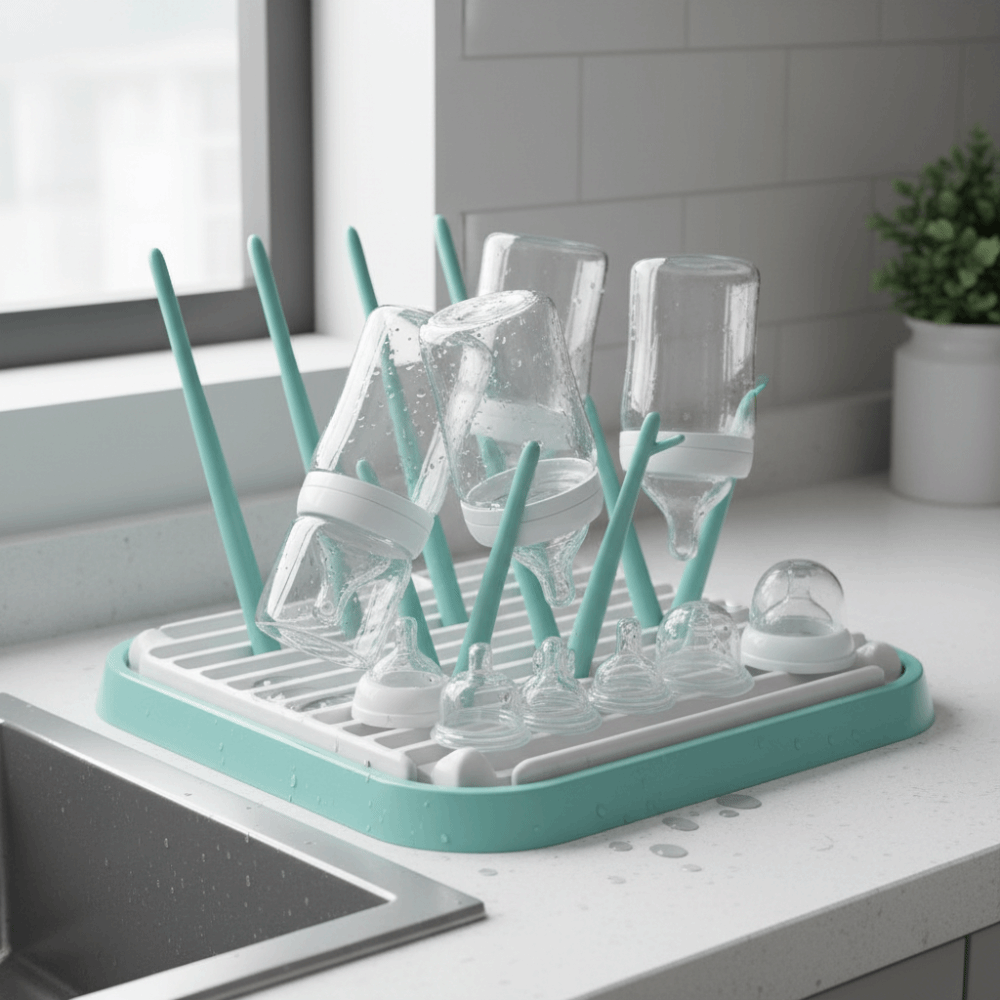 Foldable Baby Bottle Drying Ra - Baby Nursery Essentials のレビューと価格