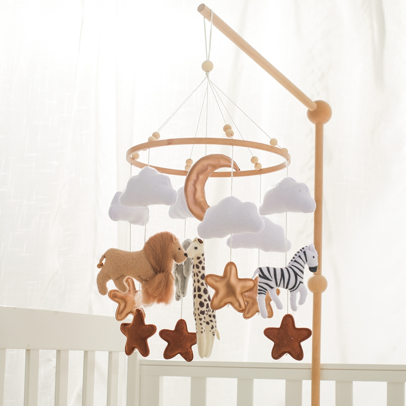 Crib Mobile Bed Bell Wooden Ba - Crib Mobile Musical のレビューと価格