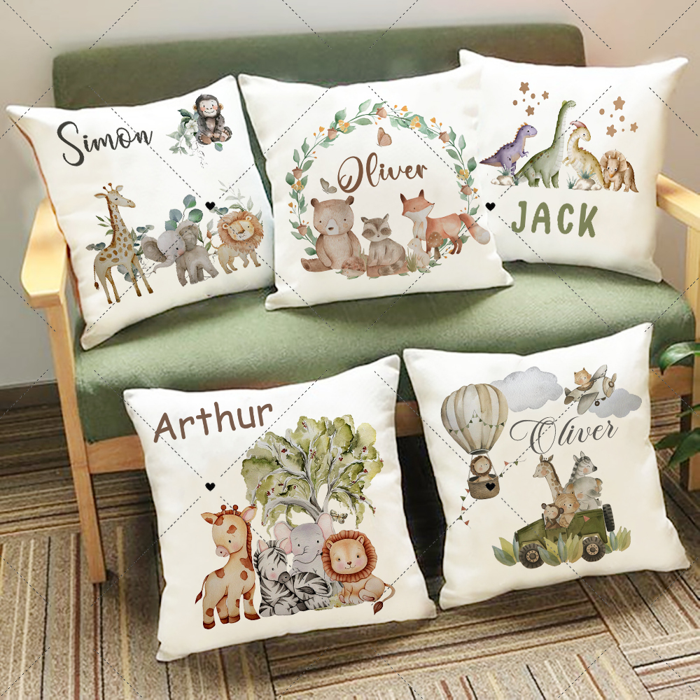Personalised Woodland Animal P - Baby Nursery Cushion のレビューと価格