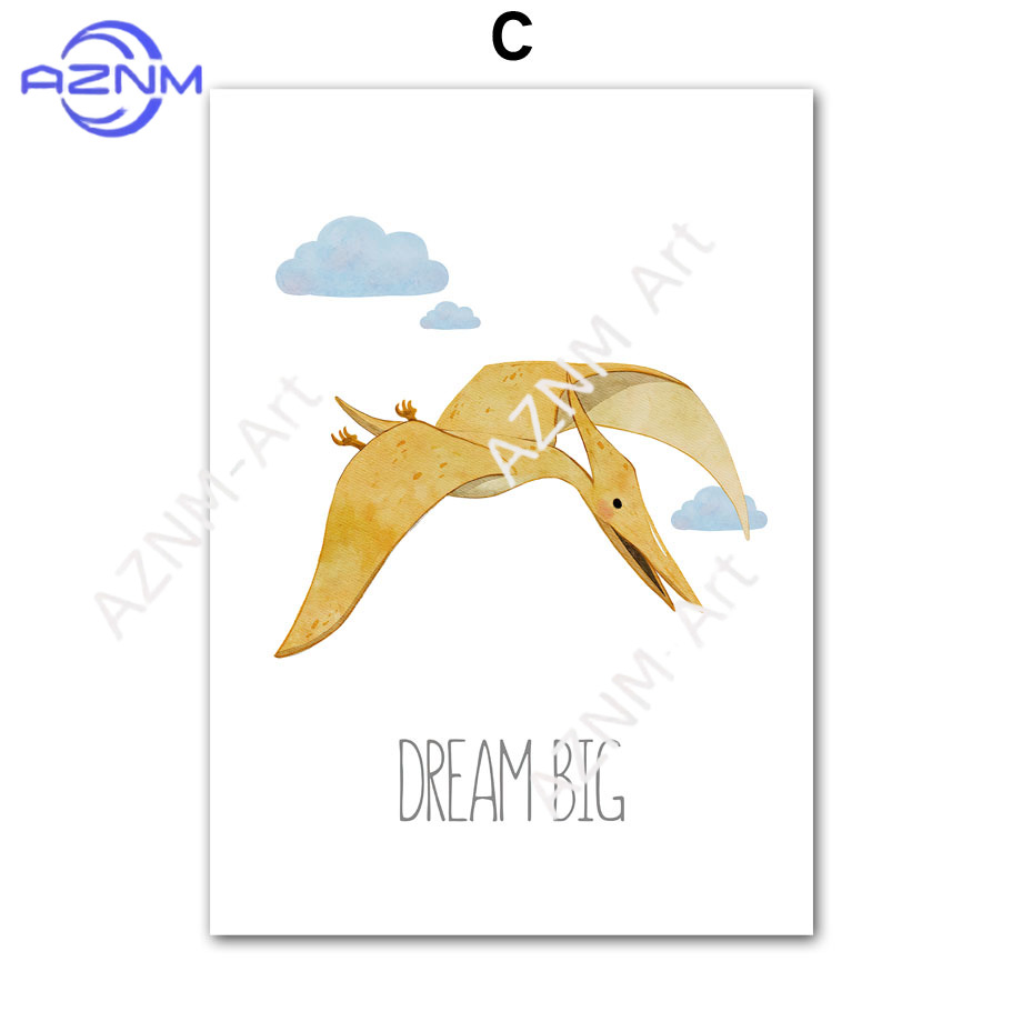 1PC/6PCS Dinosaur Inspirationa - Baby Nursery Quotes Wall Art のレビューと価格